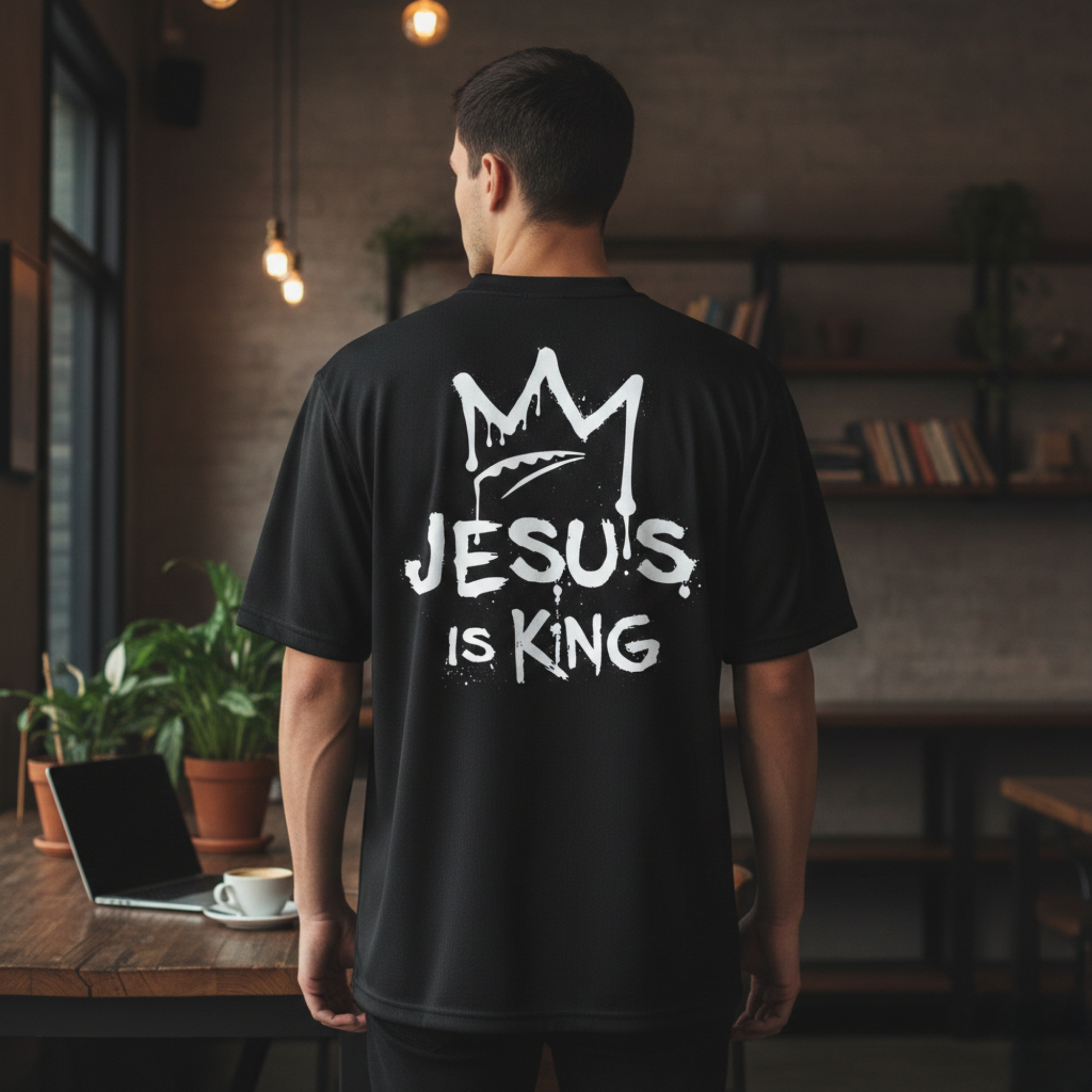 Custom Religious Football Jersey – Jesus is King – Add Your Name
