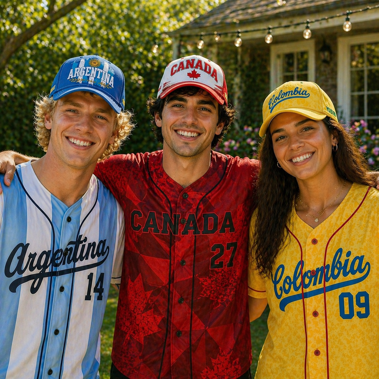 Custom Argentina Baseball Cap, Add Your Name, Team Name and Number