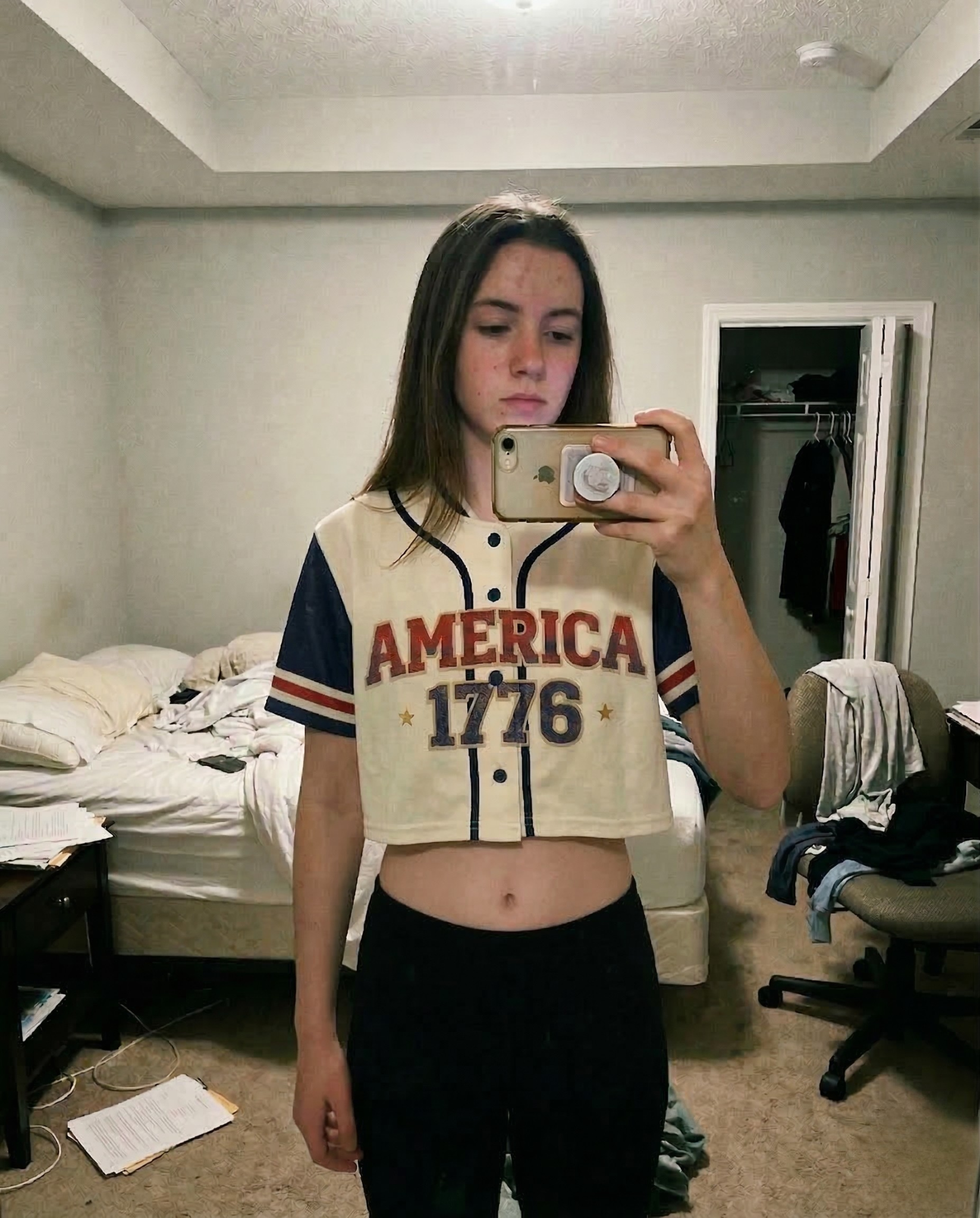 Custom USA 250th Anniversary Crop Baseball Jersey Retro America 1776 - Design Your Own