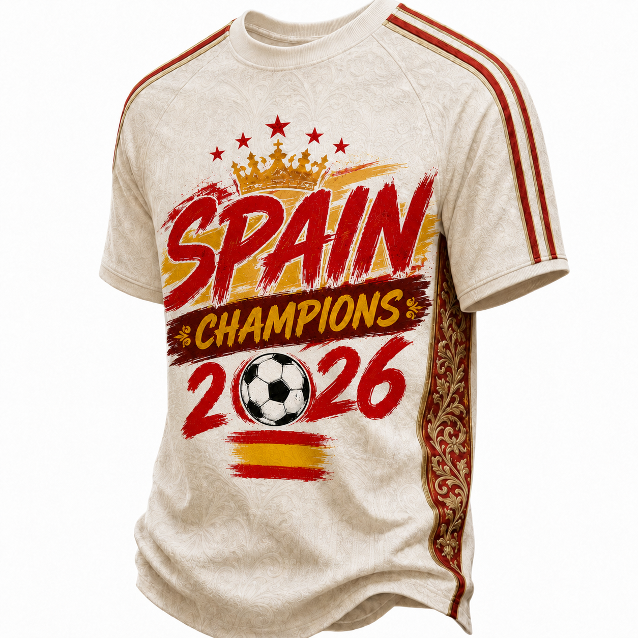 Custom Spain Soccer Jersey Spanish Fan Champions 2026 - Personalized Name Number