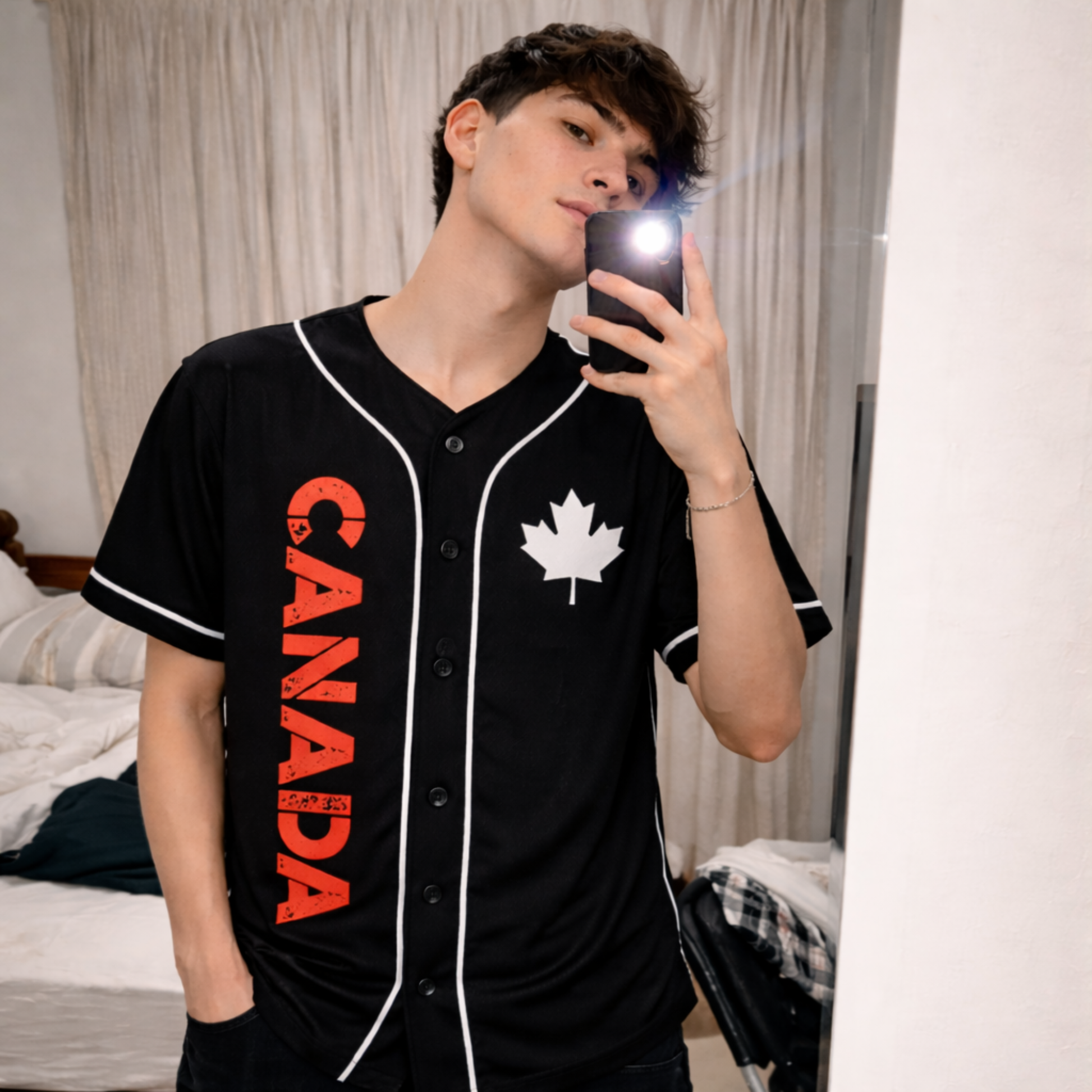 Custom Canada Baseball Jersey Canadian Fan Maple Strike – Personalized Name Number