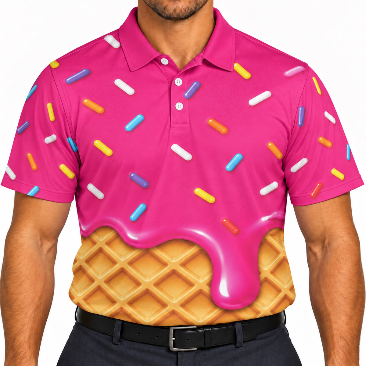 Ice Cream Design Golf Polo