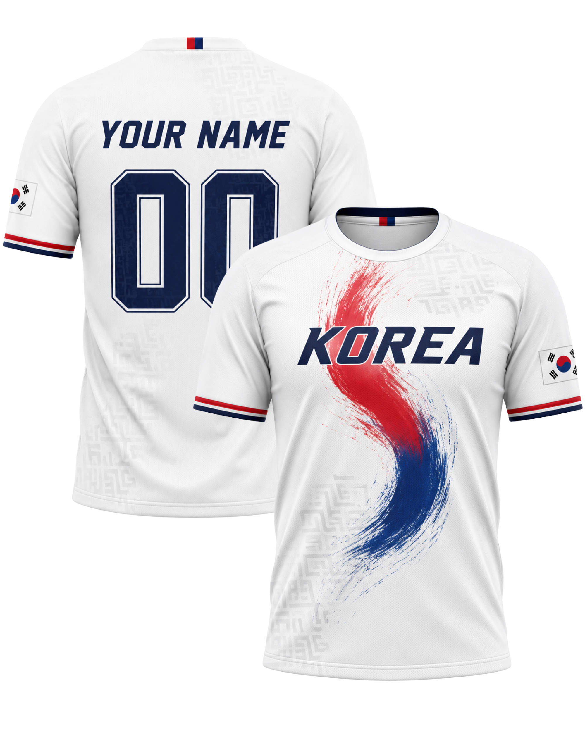 Custom Korea Soccer Jersey Korean Fan Swirling Energy – Personalized Name Number