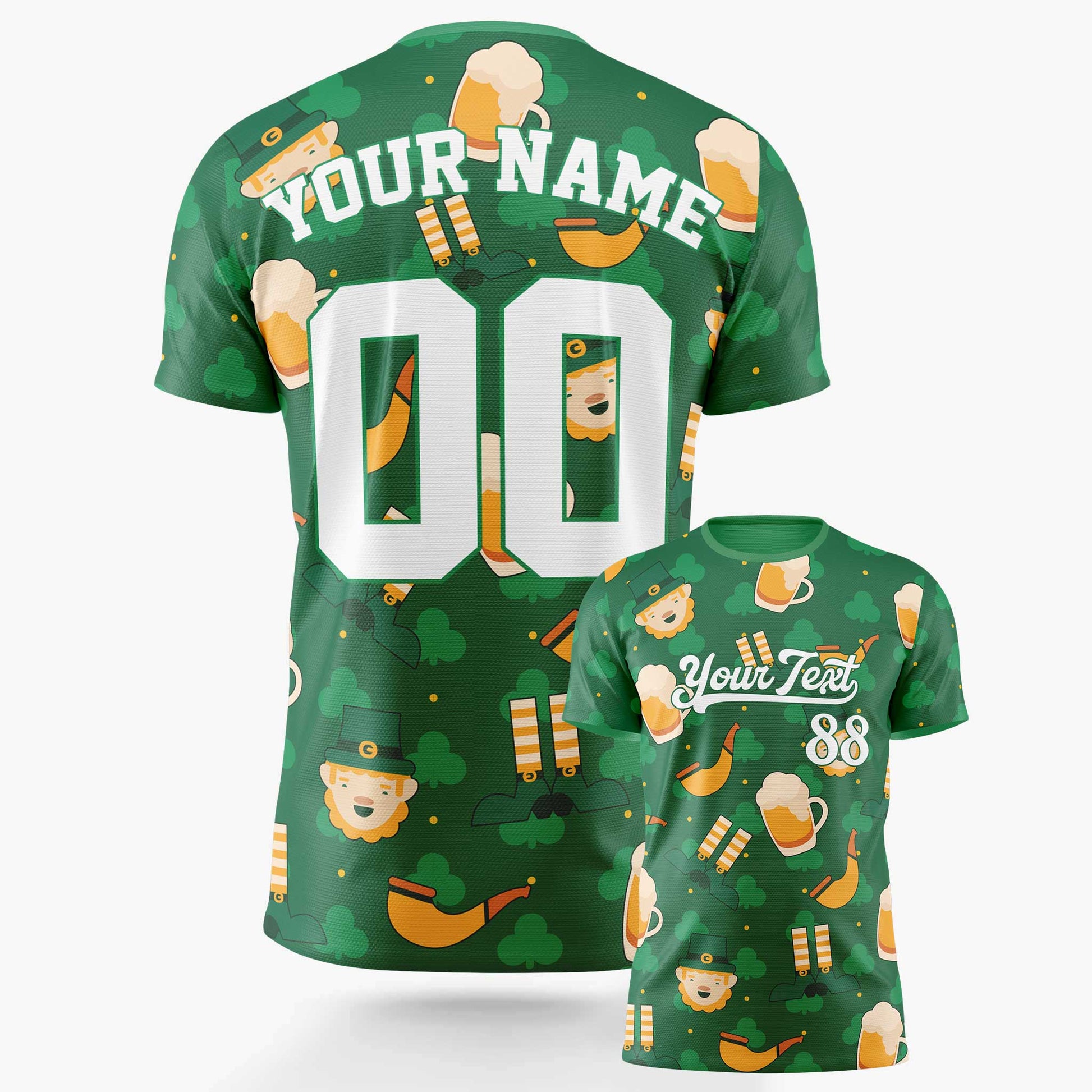 Custom St. Patrick's Day Soccer Jersey Leprechaun Party - Design Your Own